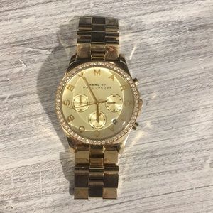 Gold Marc Jacobs Watch with CZ’s